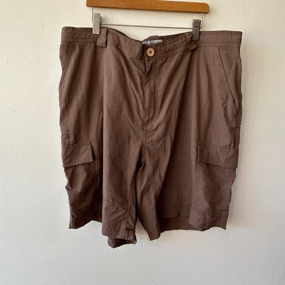 Mojo Outdoor Shorts Mens XL Brown Gray Pockets Hiking Outdoor Quick Dry Gorpcore